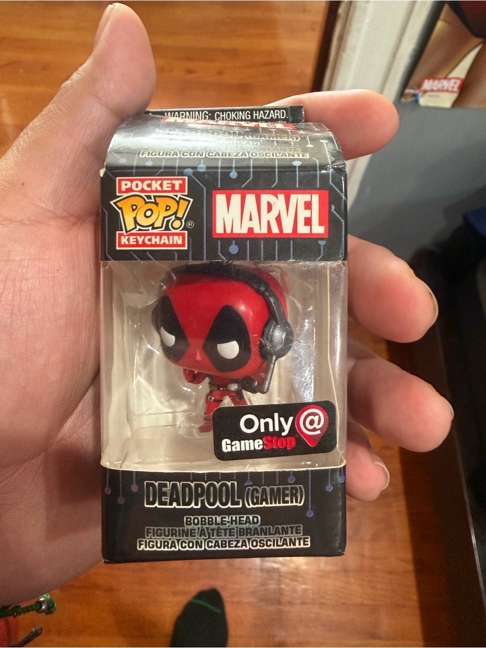 Marvel On-Ear Headphones Deadpool Keychain - Red/Black Funko pop